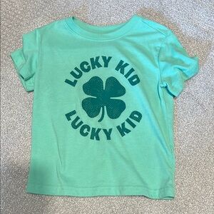 Jumping Beans Green Lucky Kid Tee